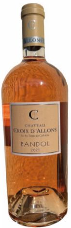 2021 er Ch. Croix d'Allons Rose, AC Bandol (0,75 l)