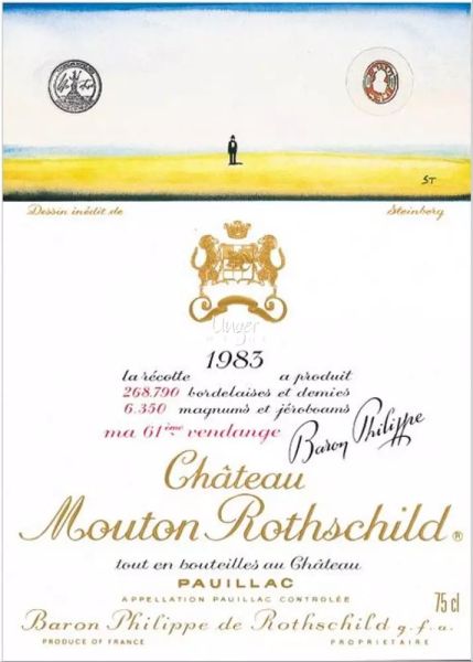 1983 er Chateau Mouton Rothschild, Pauillac, Premier (0,75 l)